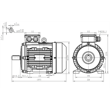 Silnik elektryczny 4kW 2800 obr/min. 112B3